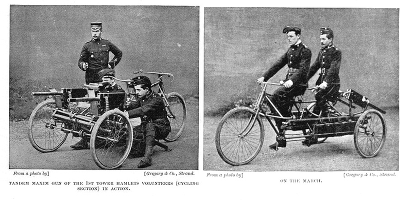 Illustration for article titled Great Moments In Bicycle-Powered Warfare